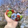 Collier "fleurs" 3cm