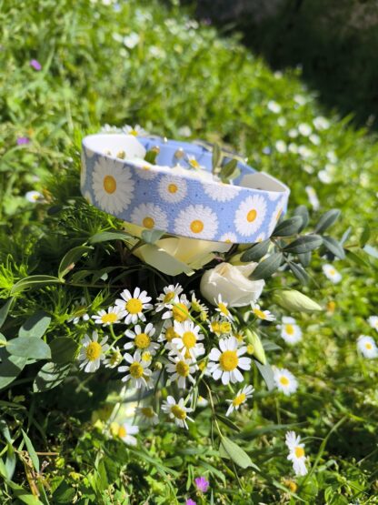 Collier en biothane marguerite