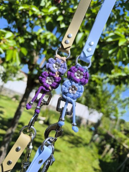Laisse poignée fleurs interchangeable – Image 2