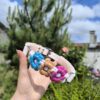 Collier en biothane "fleurs"